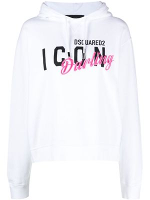 DSQUARED2 hoodie Icon Darling Cool - Blanc