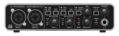 Behringer UMC204HD aanvullende muziekapparatuur