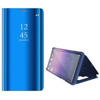 Luxury Series Mirror View Samsung Galaxy Note9 Flip Case - Blauw