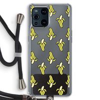 Bananas: Oppo Find X3 Transparant Hoesje met koord