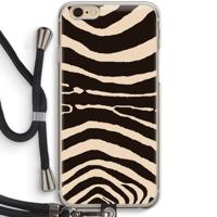 Arizona Zebra: iPhone 6 / 6S Transparant Hoesje met koord