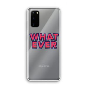 Whatever: Samsung Galaxy S20 Transparant Hoesje