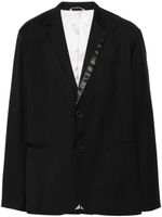 Armani Exchange blazer à bandes logo - Noir