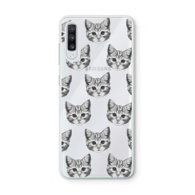 Kitten: Samsung Galaxy A70 Transparant Hoesje
