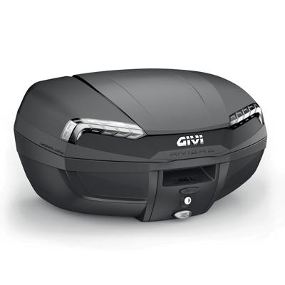 GIVI E46 Riviera Monolock Topkoffer, Topkoffers en zijkoffers voor de moto, fumé reflectoren
