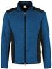 Hakro 836 Knitted fleece jacket Dawson - Mottled Royal Blue - S