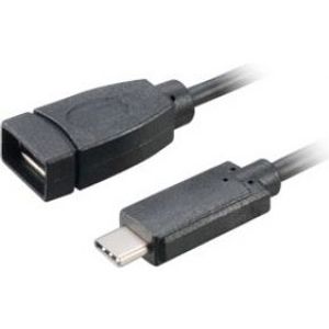 Akasa 15 cm USB 3.1 A/C USB-kabel 0,15 m USB 3.2 Gen 2 (3.1 Gen 2) USB A USB C Zwart