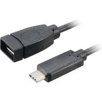 Akasa 15 cm USB 3.1 A/C USB-kabel 0,15 m USB 3.2 Gen 2 (3.1 Gen 2) USB A USB C Zwart - thumbnail