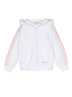 Monnalisa hoodie Minnie à fermeture zippée - Blanc