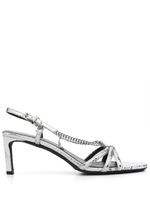 Zadig&Voltaire sandales embossées Sleepless 60 mm en cuir - Argent