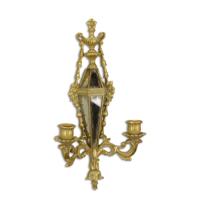 A RESIN MIRROR APPLIQUE - GOLD