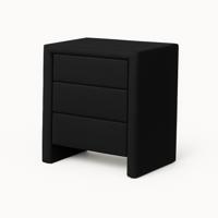 OP=OP Hocker met 3 lades Zwart