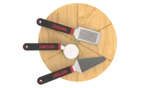 Grill Guru Pizza Set (Pizza Board+Cutter+Rasp+Spatula)