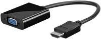 Goobay 68793 video kabel adapter 0,1 m VGA (D-Sub) HDMI Type A (Standaard) Zwart