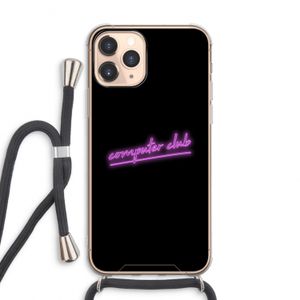 Vice Black: iPhone 11 Pro Max Transparant Hoesje met koord