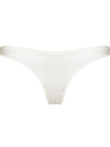 Fleur Du Mal string Luxe à fini satiné - Blanc