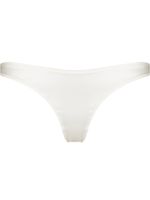 Fleur Du Mal string Luxe à fini satiné - Blanc