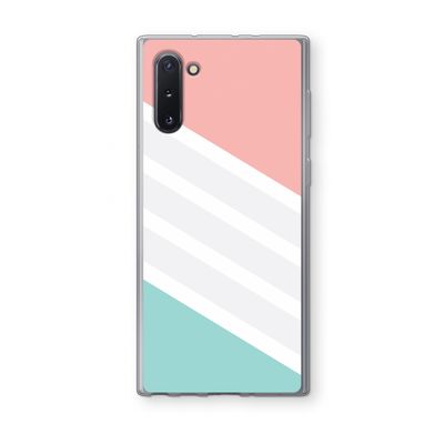 Strepen pastel: Samsung Galaxy Note 10 Transparant Hoesje