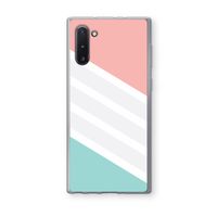 Strepen pastel: Samsung Galaxy Note 10 Transparant Hoesje
