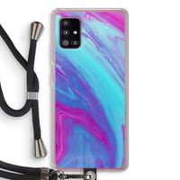 Zweverige regenboog: Samsung Galaxy A51 5G Transparant Hoesje met koord Zweverige regenboog: Samsung Galaxy A51 5G Transparant Hoesje met koord