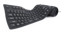 Flexibel toetsenbord, USB & micro-USB, zwart - thumbnail