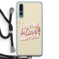 Pizza is the answer: Huawei P20 Pro Transparant Hoesje met koord