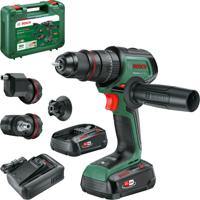 Bosch Groen AdvancedImpact 18V-80 QuickSnap | Accu Klopboormachine | 82 Nm | Incl. accessoires | 2x 18 V Li-Ion accu&apos;s (2,5 Ah) + oplader | In koffer