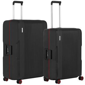 CarryOn Protector Luxe Kofferset - TSA Trolleyset M+L formaat - Kliksloten - Zwart