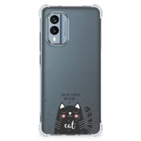 Nokia X30 Stevig | Bumper Hoesje | Cat Good Day