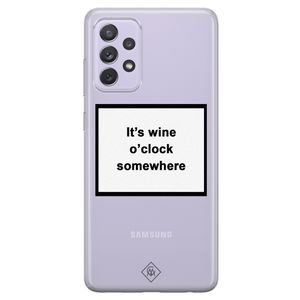 Samsung Galaxy A72 transparant hoesje - Wine time