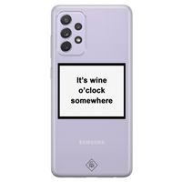 Samsung Galaxy A72 transparant hoesje - Wine time