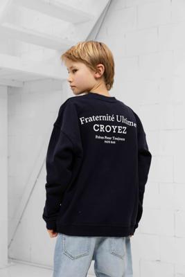 Croyez Fraternité Sweater Kids Donkerblauw - Maat 116 - Kleur: Donkerblauw | Soccerfanshop
