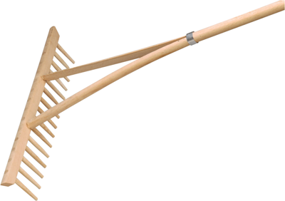Meister hooihark 16tanden/49cm met steel - wu9904600