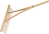 Meister hooihark 16tanden/49cm met steel - wu9904600
