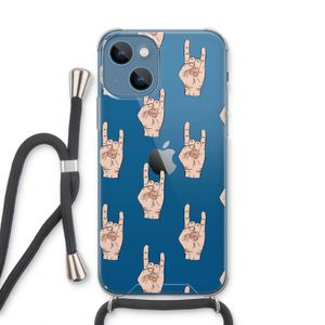 Rock: iPhone 13 Transparant Hoesje met koord