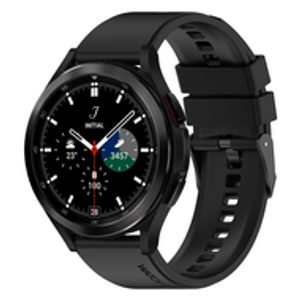 Siliconen gesp bandje - Zwart - Samsung Galaxy Watch 4 Classic - 42mm & 46mm