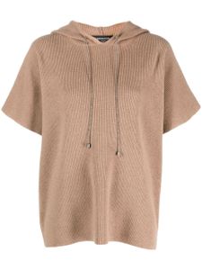 Fabiana Filippi hoodie à manches courtes - Marron