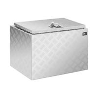 Aluminium gereedschapskist - traanplaat - 45 x 60 x 45 cm - 120 L - afsluitbaar