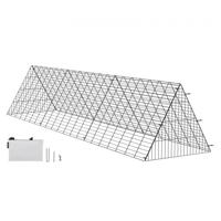 VEVOR Kippentunnel, 300 x 71 x 61,5 cm kippenkooi voor de tuin, draagbare kippentunnel voor buiten, eenvoudige installatie, kippenhokren, geschikt voor kippen, eenden, konijnen