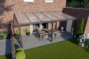 Tijdelijk 15% korting | Verasol Greenline aluminium veranda 600x250 cm polycarbonaatdak Aluminium Verasol
