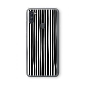 Stripes: Samsung Galaxy A11 Transparant Hoesje