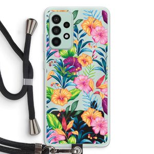 Tropisch 2: Samsung Galaxy A52s 5G Transparant Hoesje met koord