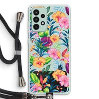 Tropisch 2: Samsung Galaxy A52s 5G Transparant Hoesje met koord