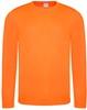 Just Cool JC002 Long Sleeve Cool T - Electric Orange - XXL