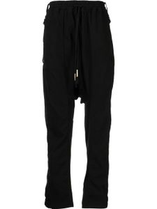 Boris Bidjan Saberi pantalon à détail de boucle - Noir