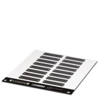 Phoenix Contact 0831627 LS-EMSP-AL (50X15) BK Apparaatmarkering Montagemethode: Schroeven, Nieten Zwart Aantal markeringen: 80 5 stuk(s)