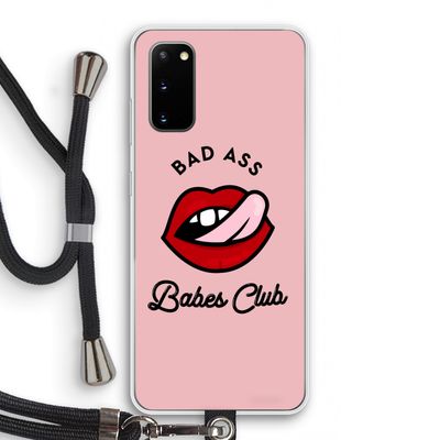 Badass Babes Club: Samsung Galaxy S20 Transparant Hoesje met koord