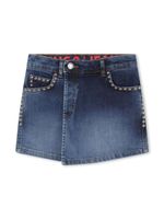 HUGO KIDS jupe-short en jean à détails de clous - Bleu - thumbnail