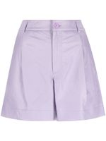 P.A.R.O.S.H. short en cuir à taille haute - Violet - thumbnail