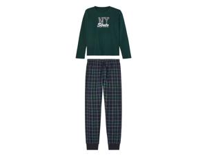 pepperts! Kinder fleece pyjamabroek (134/140, Groen)